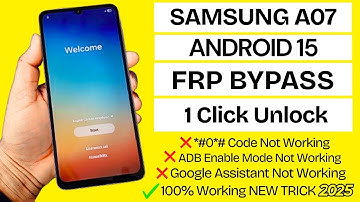 🔓 Samsung FRP Unlock 2025 | Android 15/16 | Samsung A07 4G FRP Bypass | No PC | Easy Method