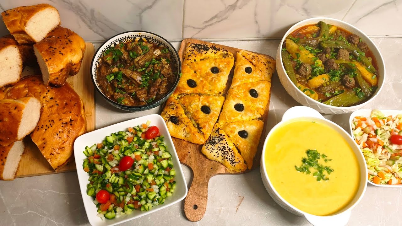 مرقت جلبانة بالكعابر مع خبز الدار هشوش أعشق ومعاهم قلاية بالعلوش /شربة خظروات بالجبن.رمضان 2026