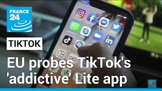 EU threatens to suspend TikTok Lite app's 'addictive' rewards • FRANCE 24 English screenshot 4