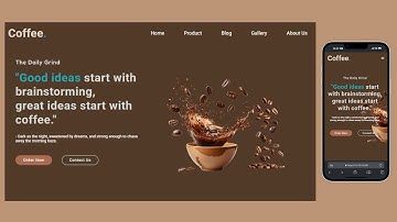 Responsive Coffee Shop Website Tutorial for Beginners | HTML CSS JavaScript | ☕☕ #coffeeshopwebsite