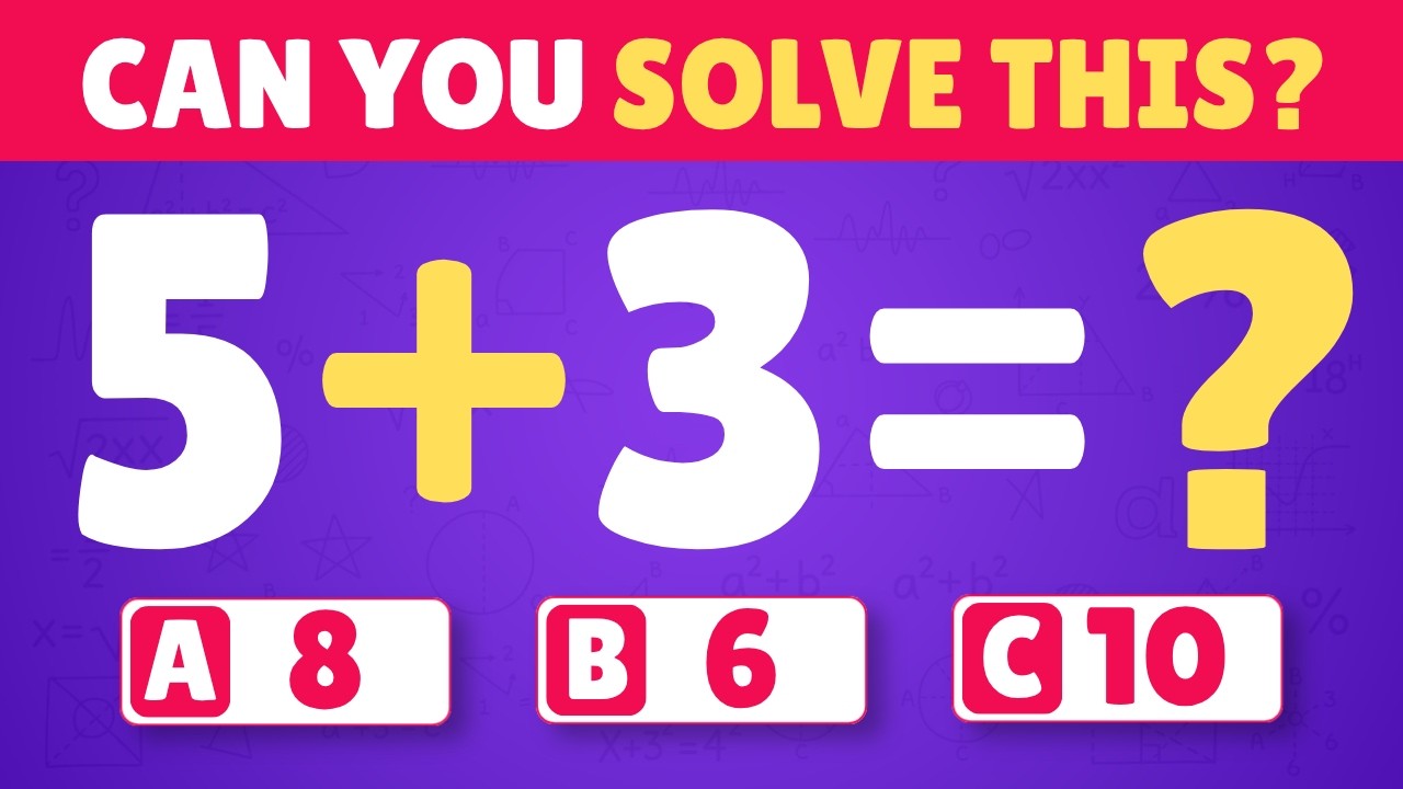 Ultimate Math Quiz Challenge! 30 Sum Questions from Easy to Impossible ...