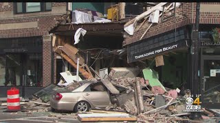 Roslindale businesses heavily damaged, driver hurt after car slams into building