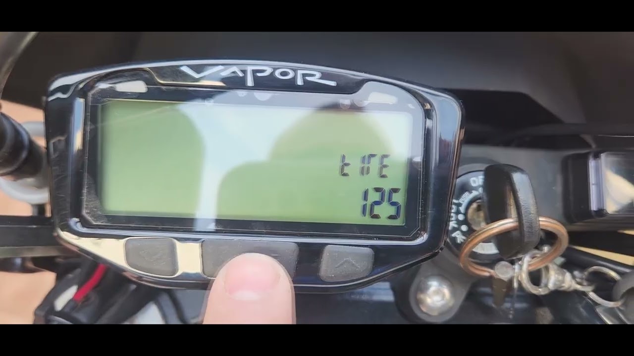 TRAIL TECH VAPOR COMO MEDIR LA BENDITA RUEDA INFO SETEO CONECCION Y USO DE LOS LED DR 650SE