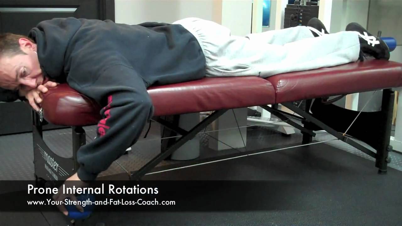 Prone Internal Rotations - YouTube