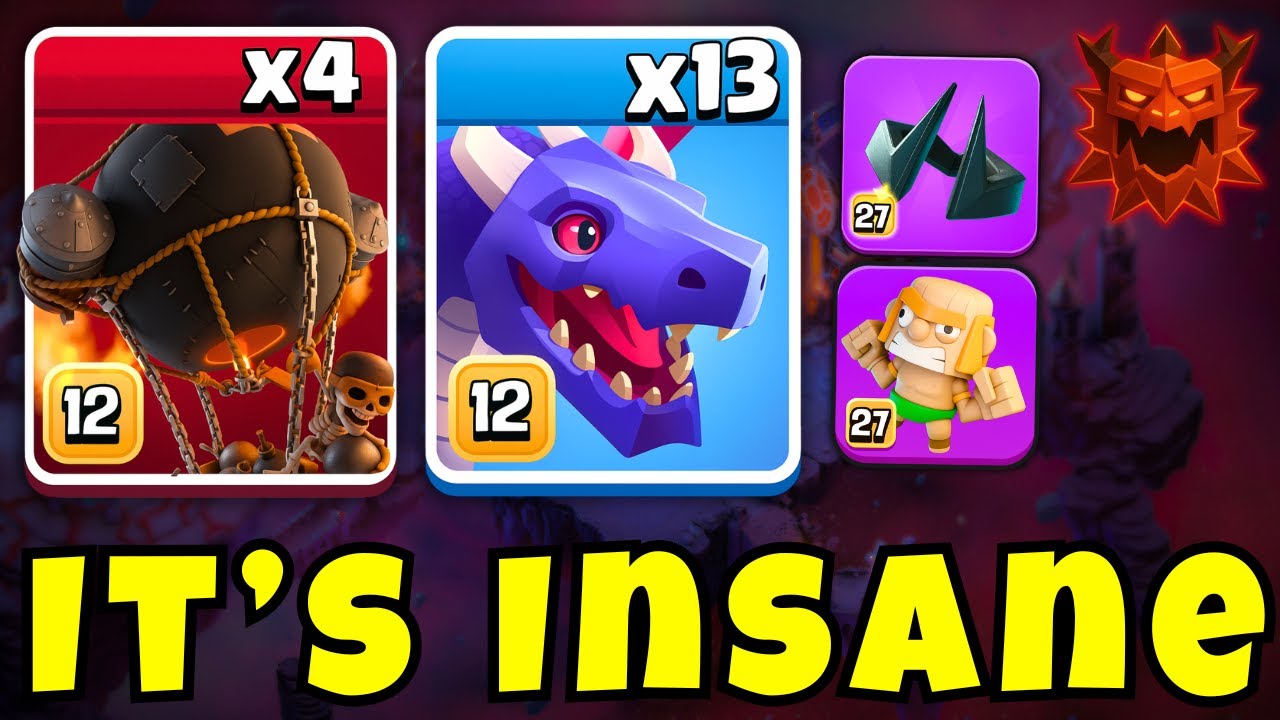 TH17 Dragon Strategy That Breaks Legend League | Clash of Clans Dragons 2025
