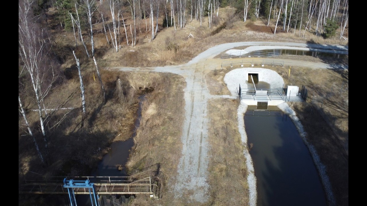 Klinger See 27.02.2026 - Die Tranitz unterstützt erstmals die Flutung!