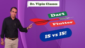 Dart Type Test Operator is or is! - Video 14 | Dr. Vipin Classess #dart