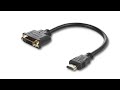 20cm HDMI－DVI-D変換ケーブル　HDMI オス－DVI-D メス - HDDVIMF8IN | StarTech.com