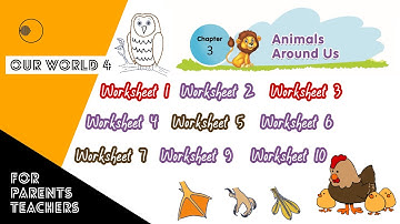 Animals Around Us | Worksheets | EVS | Chapter 3 | AP Syllabus