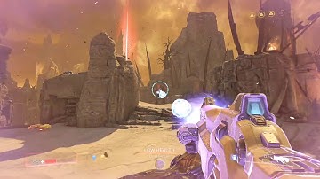 First Baron of Hell encounter in DOOM 2016 (Nightmare difficulty)