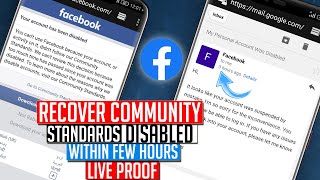 Recover Community Standards Disabled Facebook Account |How to Open Disabled Facebook Account English