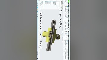 How to create " FLANGE COUPLING " in creo. with - ( parts , assembly ) full tutorial in our channel