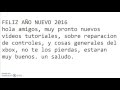 FELIZ AÑO 2016 NUEVOS VIDEOS TUTORIALES