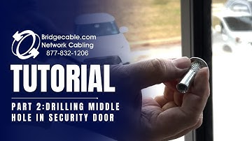 Door Access Training Part 2 Drilling in Security Door Middle Hole for Mag Lock | BridgeCable.com