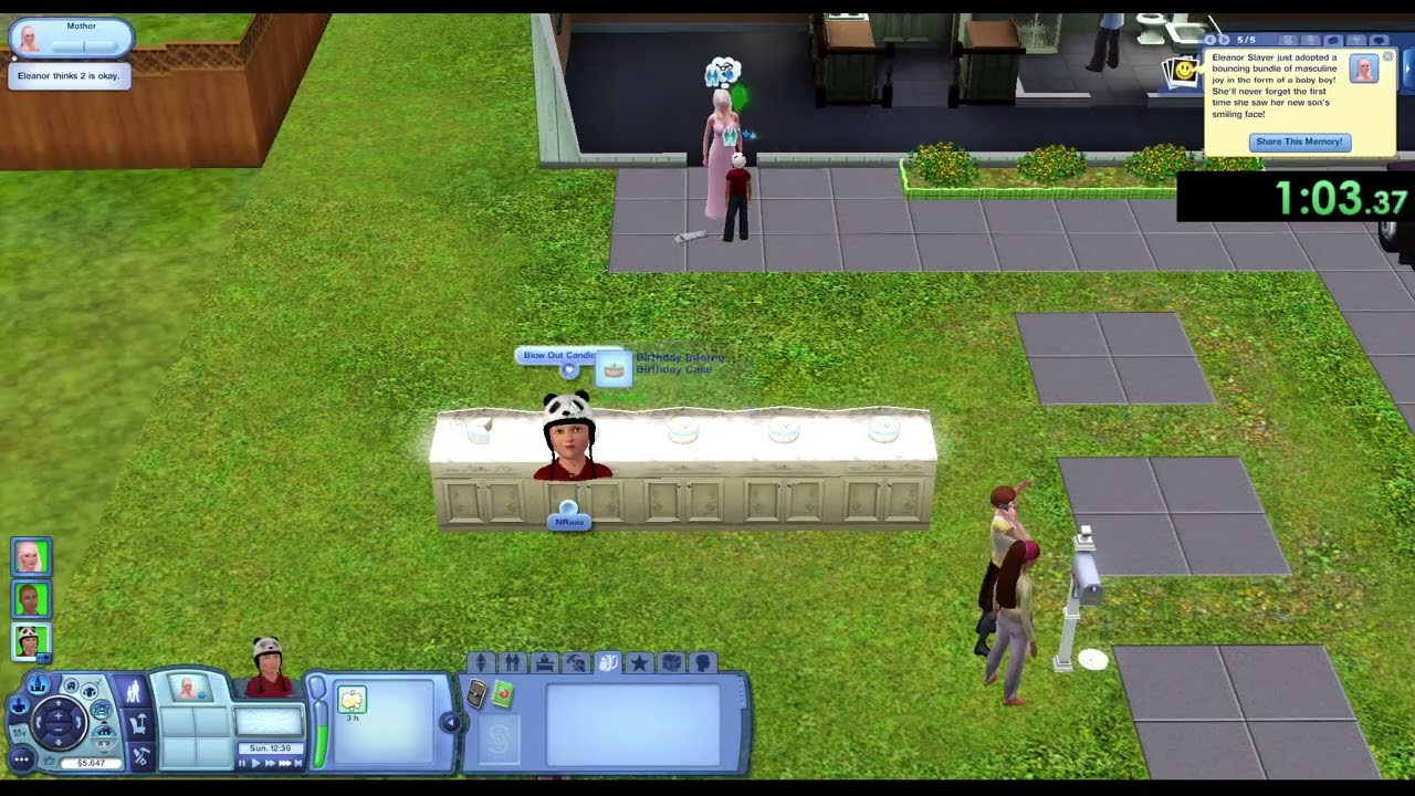 The Sims 3 - Surrounded by Family Lifetime Wish IL Speedrun - 