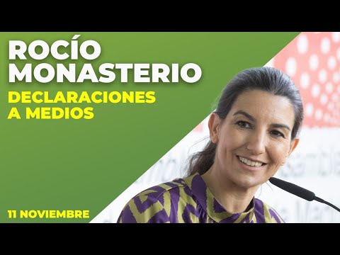 11.11 | Declaraciones a medios ROCÍO MONASTERIO en la Asamblea de Madrid