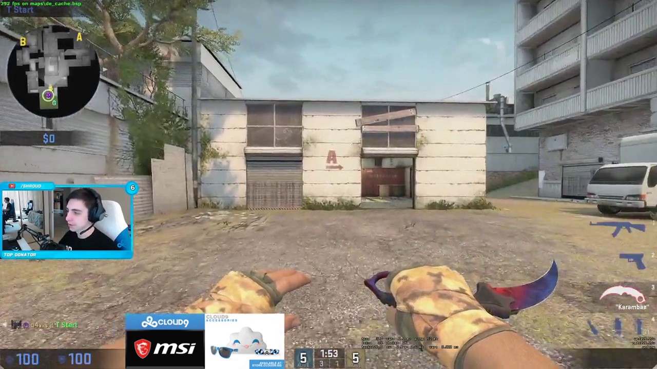 Shroud Insane one tap