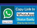 How To Copy Link In WhatsApp Status