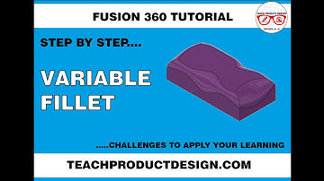 FUSION 360 How to apply a VARIABLE FILLET to a design....VERY SIMPLE...FREE MODELS!!