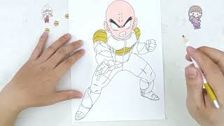 Learn how to color drawing characters with Lola HomeKRILLIN Part 5578