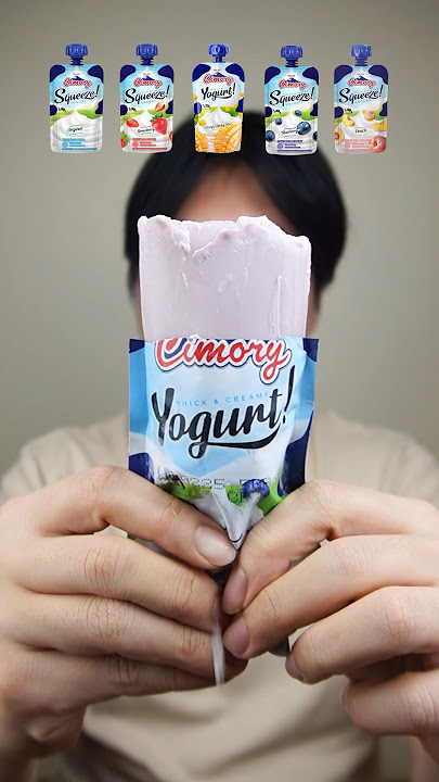 MAKAN CIMORY SQUEEZE BEKU BERBAGAI RASA #asmr #mukbang