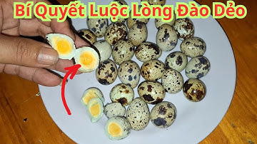 Cách Luộc Trứng Cút Theo Ý Thích Của Mình. Mẹo Luộc Trứng Cút Lòng Đào Dẻo Siêu Ngon