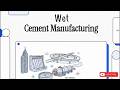 Wet Process of Cement Manufacturing | Complete Step-by-Step Explanation