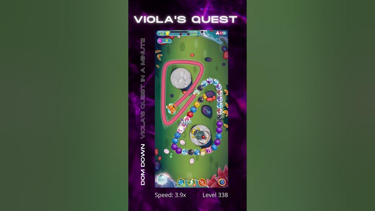 Dom Down Viola's Quest Level 338 🟣🟠🔴 shorts YouTube