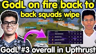 Godlike back to back squads wipe 🥵 GodL #3 jump in overall in Upthrust 🇮🇳