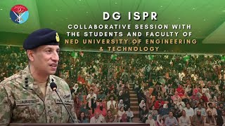 DG ISPR’s Special Session with NED University Students and Faculty | ISPR