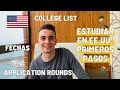 QUIERO ESTUDIAR EN ESTADOS UNIDOS: ¿POR DÓNDE EMPIEZO? | Primeros pasos solicitud universidad en USA