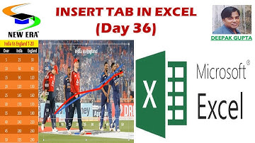 Excel By Deepak Gupta Day- 36 || Chart on Cricket Match Data||
