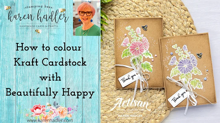 How to add Colour to Kraft Cardstock