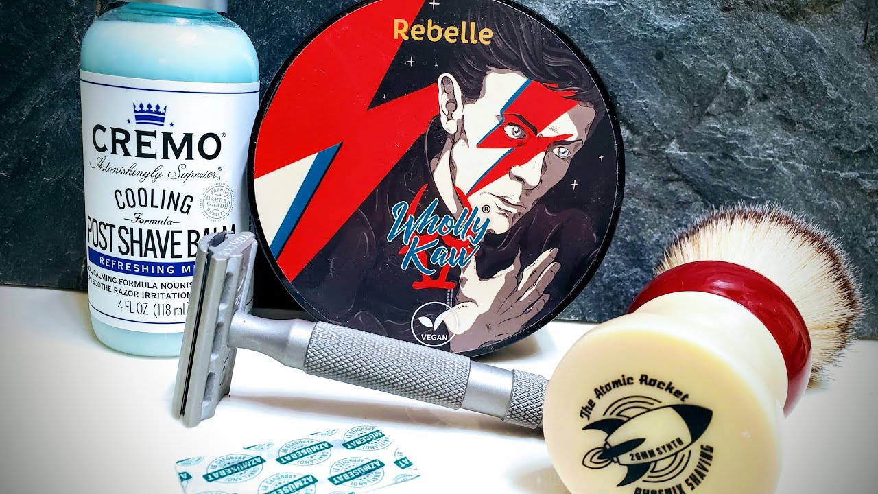 Shaving with Wholly Kaw Rebelle Soap and Rockwell Stainless 6S Safety Razor