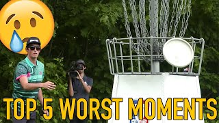 MY TOP 5 WORST PROFESSIONAL DISC GOLF MOMENTS! (Why Failure Is Important)