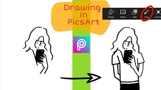 How to Draw in  PicsArt |  PicsArt Creation | PicsArt Drawing | जानिए कैसे Drawing करे PicsArt में