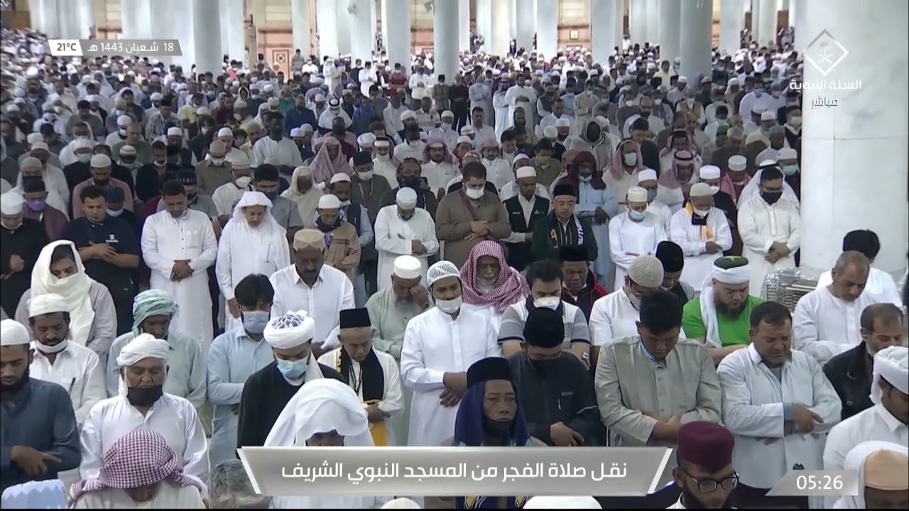 صلاة الفجر الشيخ عبدالباري الثبيتي 18 شعبان 1443هـ سورتي القيامة و الشرح