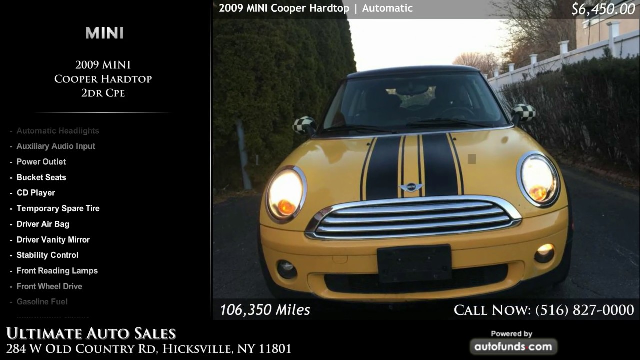 Used 2009 MINI Cooper Hardtop Ultimate Auto Sales, Hicksville, NY
