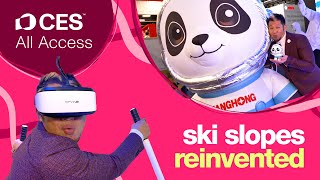 Brian Goes FULL SEND on a VR Ski Run | CES 2026