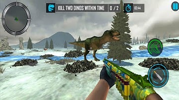 Real Dino Hunter Fps Shooter Android ios Gameplay - Dinosaur game - Dinosaur Planet Gaming #61