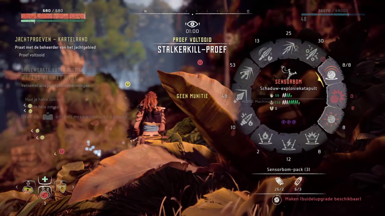 Horizon Zero Dawn Stealth Trials Stalker kills hunting ground