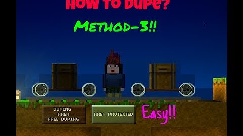 How to duplicate in blockheads 1.6.1 (method 3)