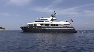 SEA ANGEL 29 meter Trawler yacht for sale Interior video tour
