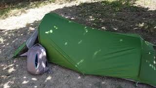Use Jack Wolfskin Gossamer tent in Albania - Использование двухслойной одноместной палатки в Албании