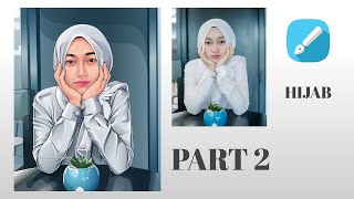 Tutorial Vector Hijab Infinite Design | Speed Art | Part 2