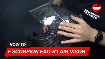 How to Change the Visor of the Scorpion EXO-R1 Air Carbon - ChampionHelmets.com