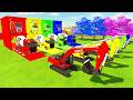 Colorful trucks - ALL COLORFUL EXCAVATOR, SCANIA CAT MIXER TRUCK PARKING AND TRANSPORTING TO GARAGE