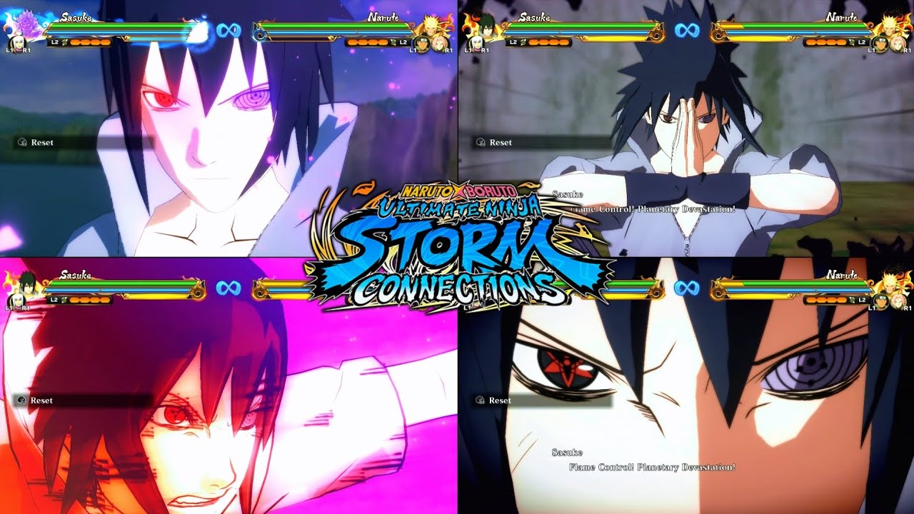 These Are All Combo and Jutsu Sasuke (Rinne Sharingan) ~ Naruto Storm Connections