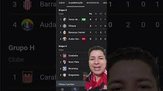CLASSIFICAÇÃO ATUALIZADA DO GRUPO G DA SULAMERICANA #shortvideo #sulamericana #vasco #classificação