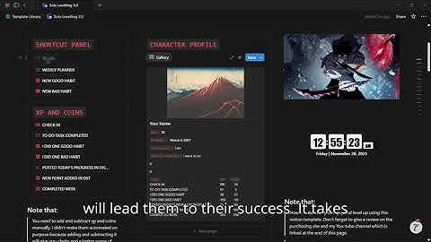 Level Up  Your Life With This SOLO LEVELING Productivity System...